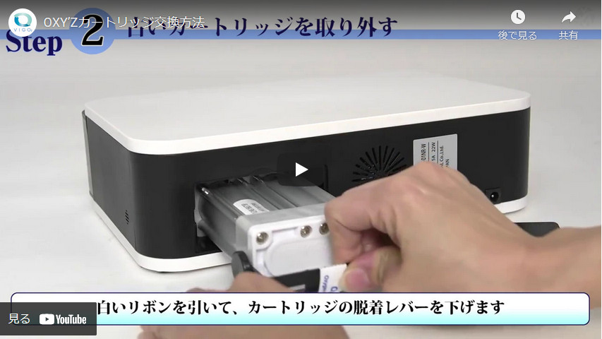 カートリッジの装着交換方法