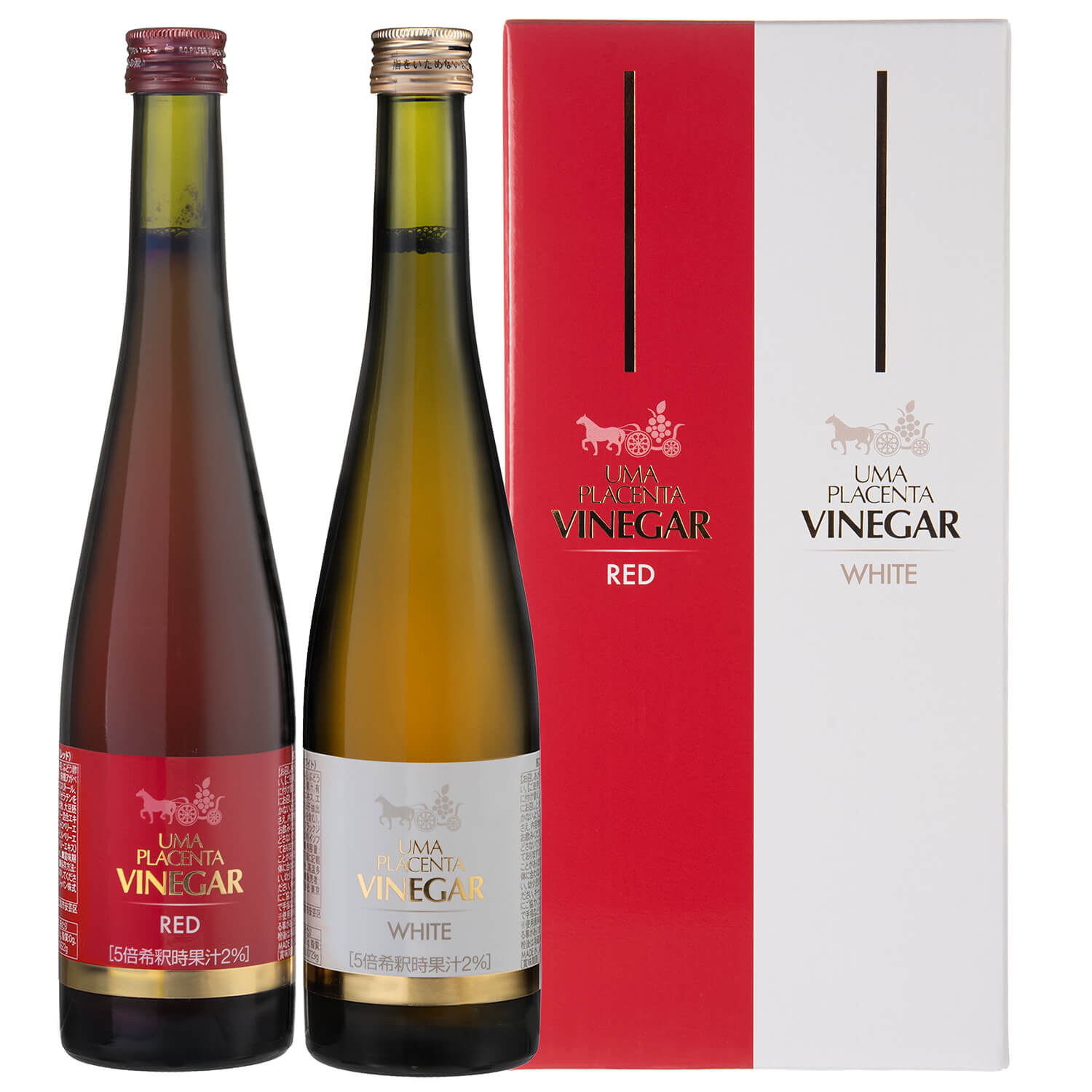 ウマプラセンタビネガー レッド＆ホワイト 箱入り