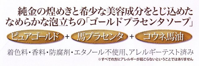 純金のきらめきと希少な美容成分をとじ込めた、なめらかな泡立ちの「ゴールドプラセンタ ソープ」